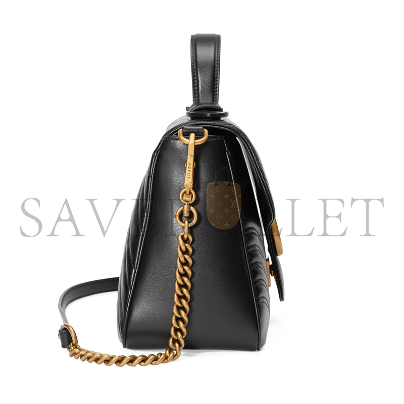 GUCCI GG MARMONT MEDIUM TOP HANDLE BAG 498110 (27*19*10.5cm)